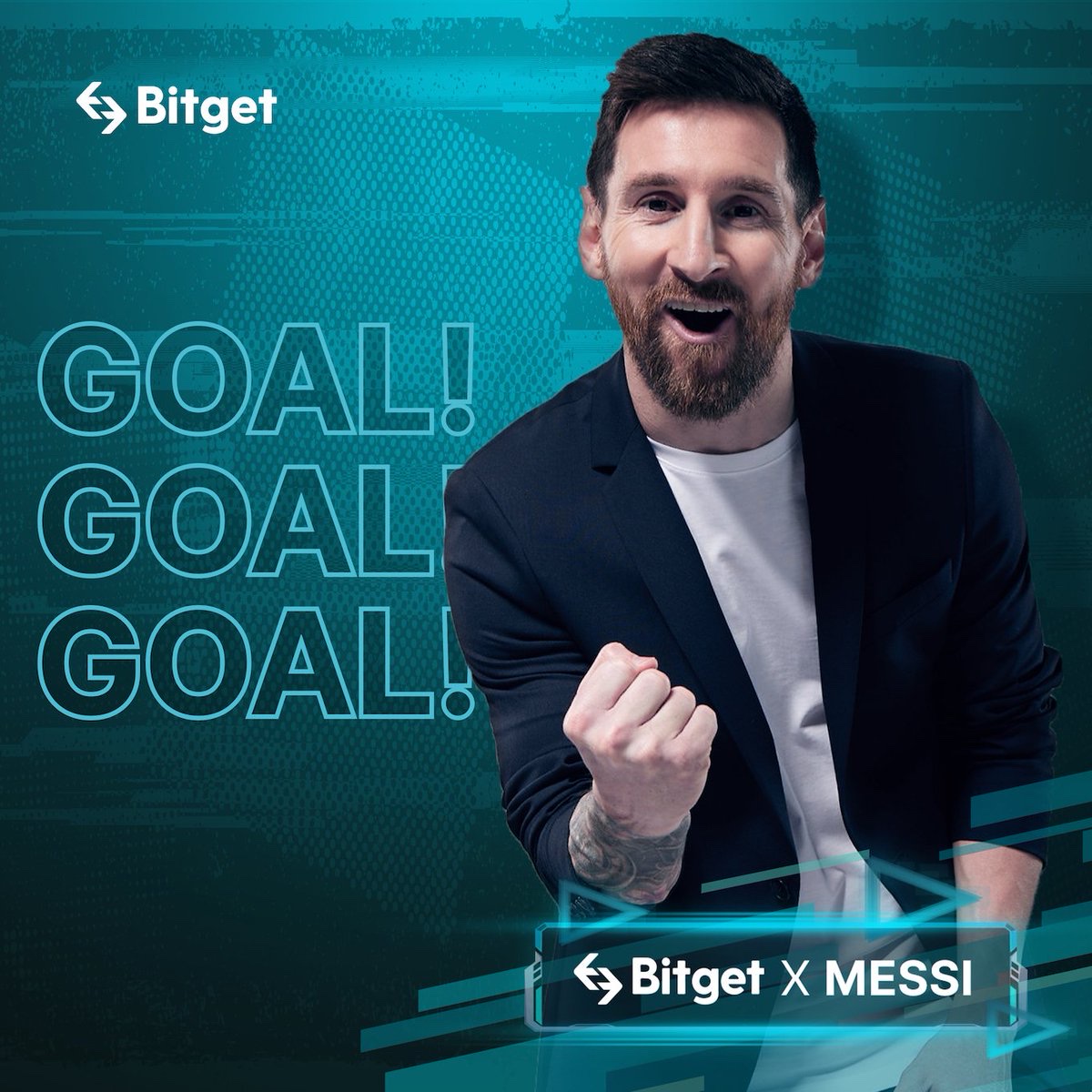 비트겟 x 메시 글로벌 브랜드 이미지 - GOAL